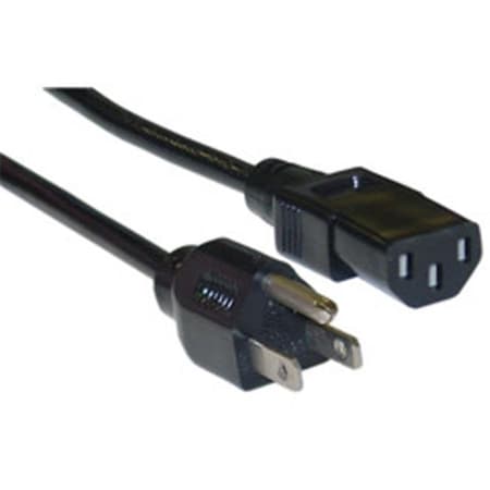 Cable Wholesale CableWholesale 10W1-01206 Computer-Monitor Power Cord  Black  NEMA 5-15P to C13  10 Amp  UL  CSA rated  6 foot 10W1-01206